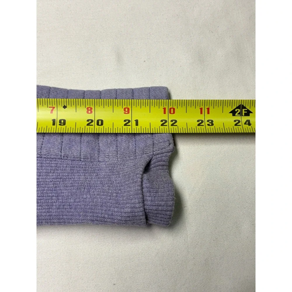 Lululemon Athletica Grey Zip Up Jacket Funnel Neck‎ Ribbed Cuffs Size 6